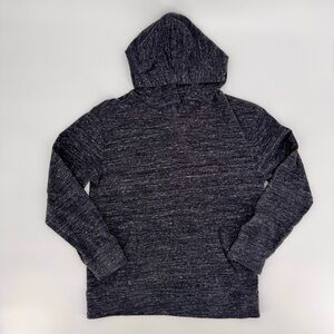 Gap Kids Cotton Blend Long Sleeve Hoodie Kangaroo Pocket Heather Gray Size XL